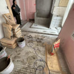 マンション　置床工事　乾式二重床（東京都中野区）