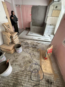 マンション　置床工事　乾式二重床（東京都中野区）