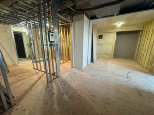 マンション　置床工事　乾式二重床（東京都中央区）