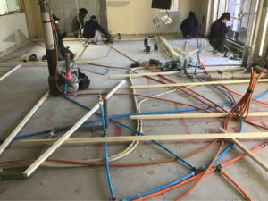 マンション　置床工事　フリーフロアＣＰ（東京都渋谷区）