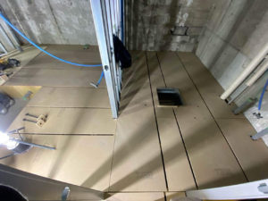 ビル改修　置床工事　フリーフロアCP（東京都新宿区）