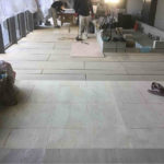 店舗　置床工事　乾式二重床（東京都港区）