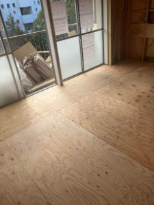 団地　置床工事　乾式二重床（横浜市青葉区）