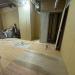 店舗　置床工事　乾式二重床（東京都渋谷区）