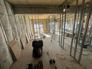 マンション　置床工事フローリング工事　乾式二重床（東京都品川区）