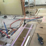 マンション　置床工事　乾式二重床（東京都江東区）