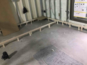 マンション　置床工事　乾式二重床（東京都品川区）