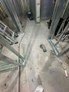 マンション　置床工事　乾式二重床（東京都品川区）