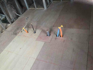 マンション　置床工事　乾式二重床（東京都品川区）