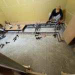 店舗　置床工事　フリーフロアCP（東京都渋谷区）