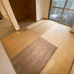 マンション　置床工事　乾式二重床（東京都大田区）