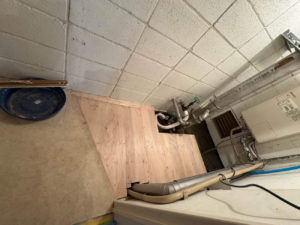 マンション　置床工事　乾式二重床（東京都港区）