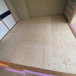 マンション　置床工事　乾式二重床（静岡県熱海市）