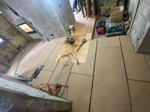 マンション　置床工事　フリーフロアCP（東京都港区）