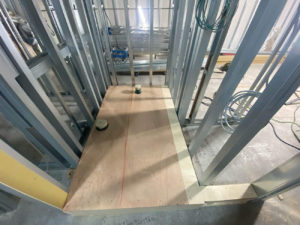 クリニック新装　置床工事　フクビ支持脚（千葉県柏市）