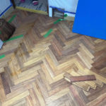 マンション　フローリング工事　ヘリボーン（東京都渋谷区）