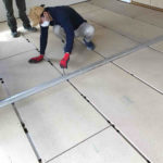 マンション　置床工事　乾式二重床（東京都新宿区）