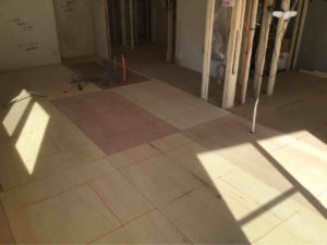 マンション　置床工事　乾式二重床（東京都品川区）