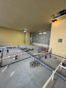 クリニック新装　置床工事　乾式二重床（東京都西東京市）