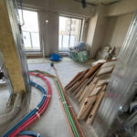 マンション　置床工事　乾式二重床（東京都品川区）