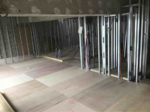 マンション　置床工事　乾式二重床（川崎市多摩区）