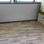 保育園　床暖房新設工事　床換気口（東京都武蔵野市）