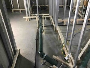 オフィス　置床工事　乾式二重床（横浜市戸塚区）