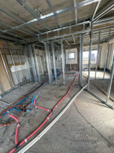 マンション　置床工事　乾式二重床（東京都世田谷区）