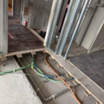 マンション　１日置床工事　フリーフロアCP（東京都中央区）