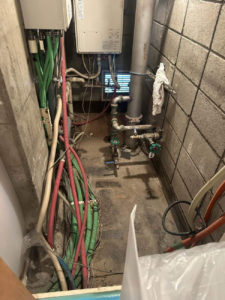 マンション　置床工事　乾式二重床（東京都港区）