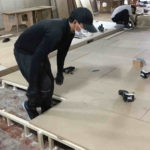 シミュレーションゴルフ店舗　ハイブリット置床工事　乾式二重床（大阪府此花区）