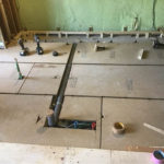 マンション　置床工事　乾式二重床（東京都中野区）