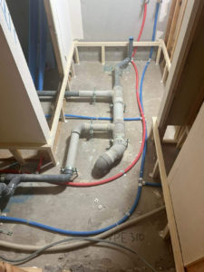 マンション　置床工事　乾式二重床（横浜市港北区）