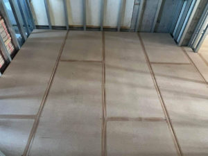マンション　１日置床工事　乾式二重床（横浜市西区）