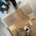 戸建て住宅　置床工事　パーチクルボード（東京都大田区）