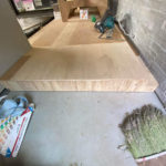 戸建て住宅　置床工事　パーチクルボード（東京都大田区）