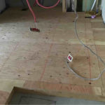 マンション改修　置床工事　乾式二重床（横浜市鶴見区）