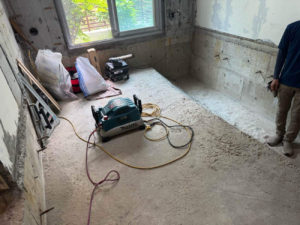 戸建て住宅　置床工事　乾式二重床（横浜市青葉区）