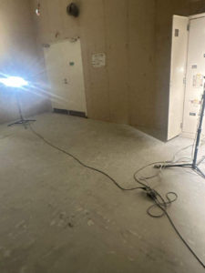 クリニック新装　夜間置床工事　乾式二重床（神奈川県藤沢市）