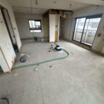 マンション　置床工事　乾式二重床（横浜市鶴見区）