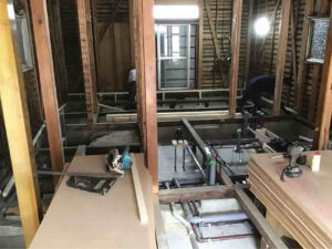 店舗　置床工事　乾式二重床（東京都板橋区）