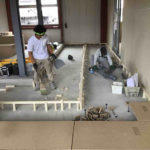 クリニック新装　置床工事　乾式二重床（千葉県千葉市）