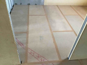 マンション　置床工事　乾式二重床（横浜市泉区）