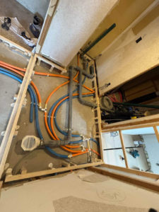 マンション　置床工事　乾式二重床（横浜市鶴見区）