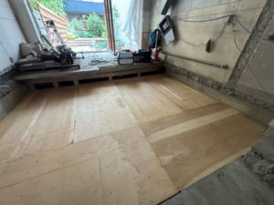 戸建て住宅　置床工事　乾式二重床（横浜市中区）