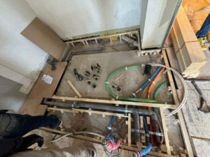 マンション　１日置床工事　乾式二重床（東京都杉並区）