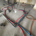 マンション改修　置床工事　乾式二重床（横浜市鶴見区）