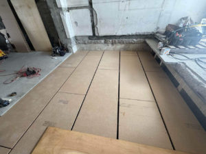 戸建て住宅　置床工事　乾式二重床（横浜市中区）