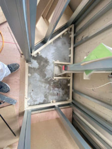 飲食店舗　置床工事　乾式二重床（東京都台東区）