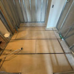 マンション　置床工事　乾式二重床（東京都港区）